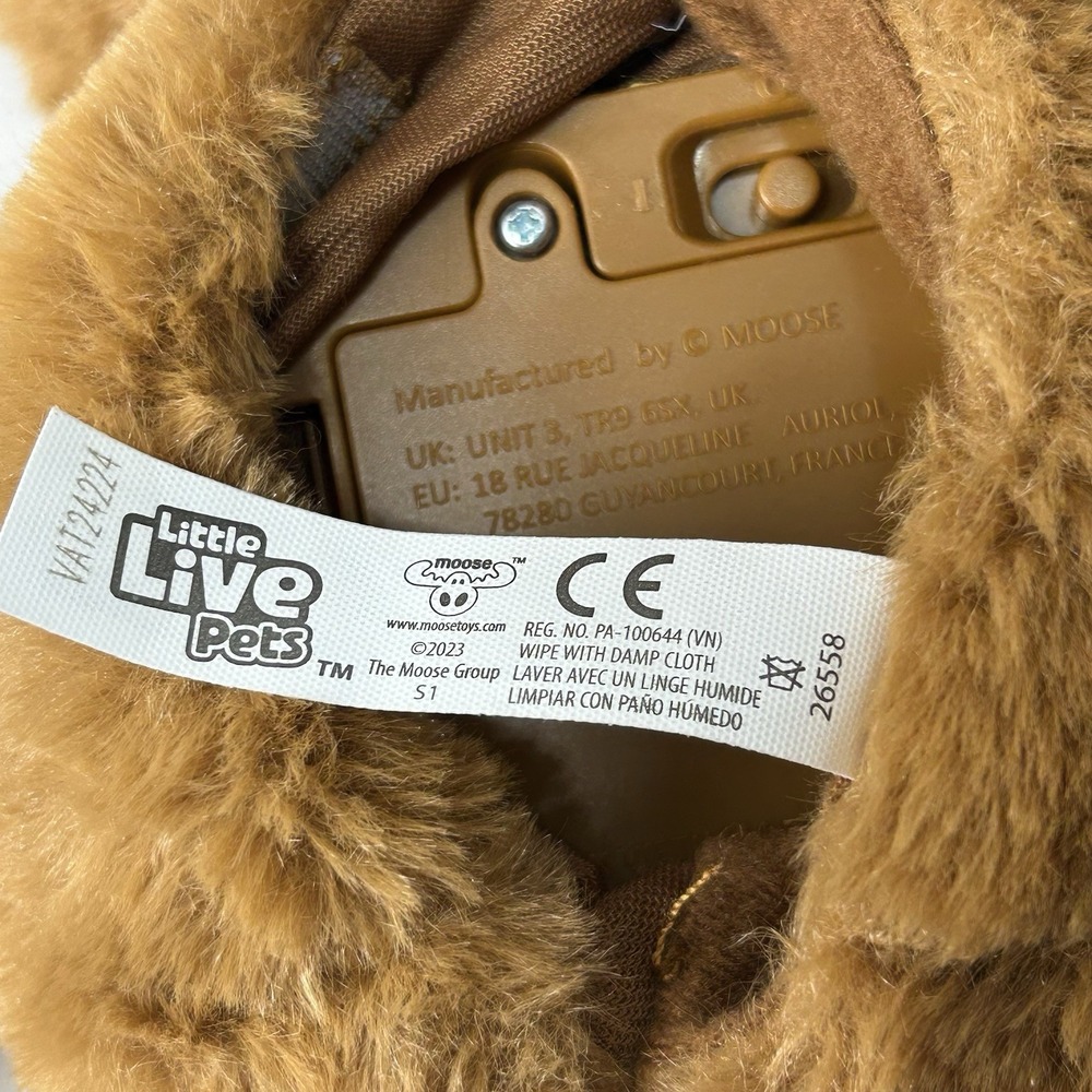 Little Live Pets Baby Monkey Interactive Brown Plush Moose Toys 2015 - Picture 4 of 9